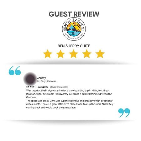 Minutes To Woodstock Hiking Ben & Jerry Suite บริดจ์วอเตอร์ ภายนอก รูปภาพ